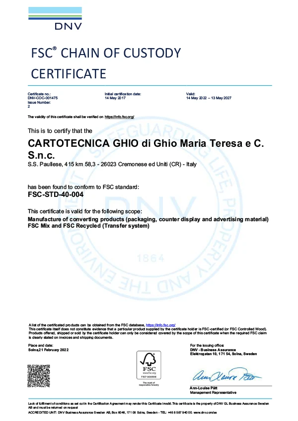 Certificazione FSC®