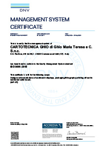 Certificazione ISO 9001:2015